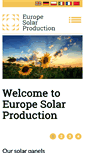 Mobile Screenshot of europe-solarproduction.com